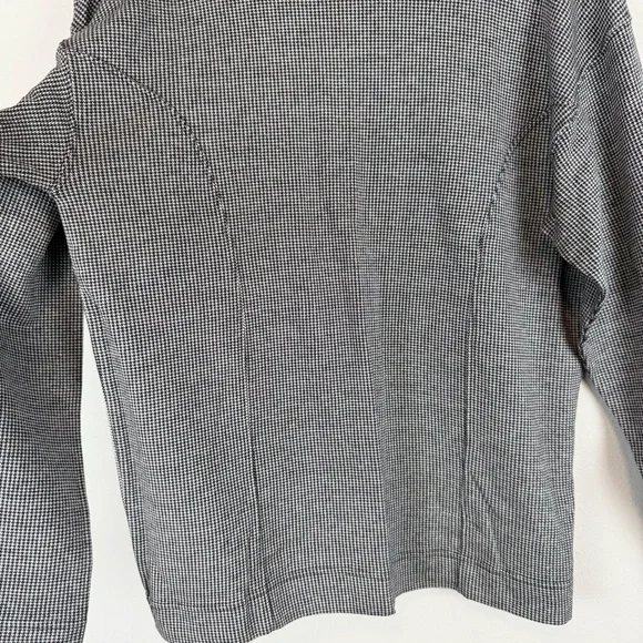 NWT Vintage Gap Houndstooth Turtleneck Long Sleeve Cotton Top Shirt Size Large - Picture 5 of 9